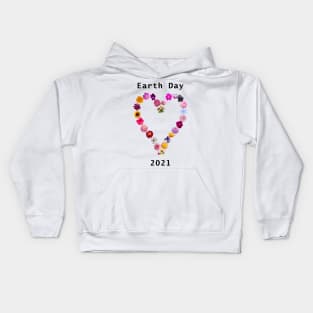 Floral Heart for Earth Day 2021 Kids Hoodie